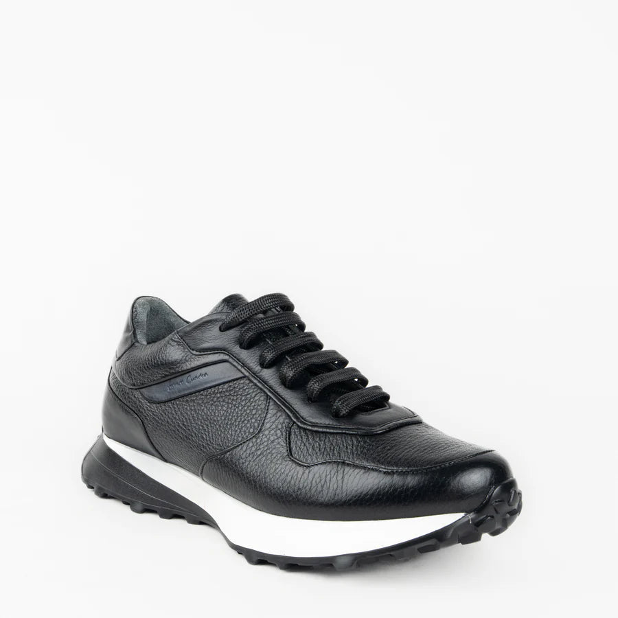 M53VNBF - Cuadra black casual fashion deer leather sneakers for men