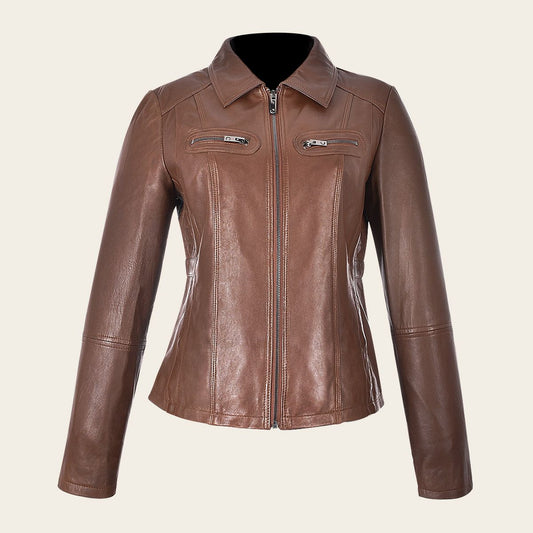 MCMP004 - Cuadra honey western leather jacket for women-Kuet.us - Cuadra Boots - Western Cowboy, Casual Fashion and Dress Boots
