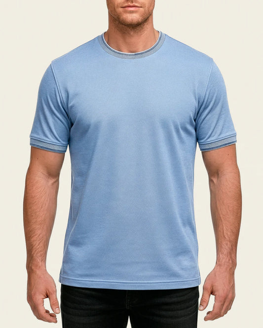 PL0965C - Cuadra Denim Casual Fashion Cotton Tee Shirt for Men