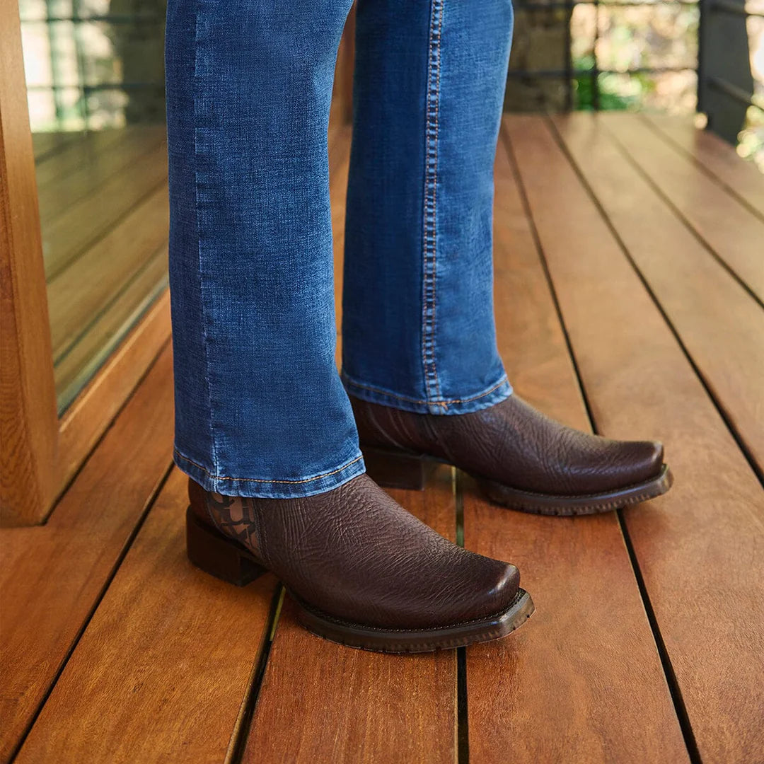 1J3NRS - Cuadra Chocolate Dress Cowboy Cowhide Leather Boots for Men
