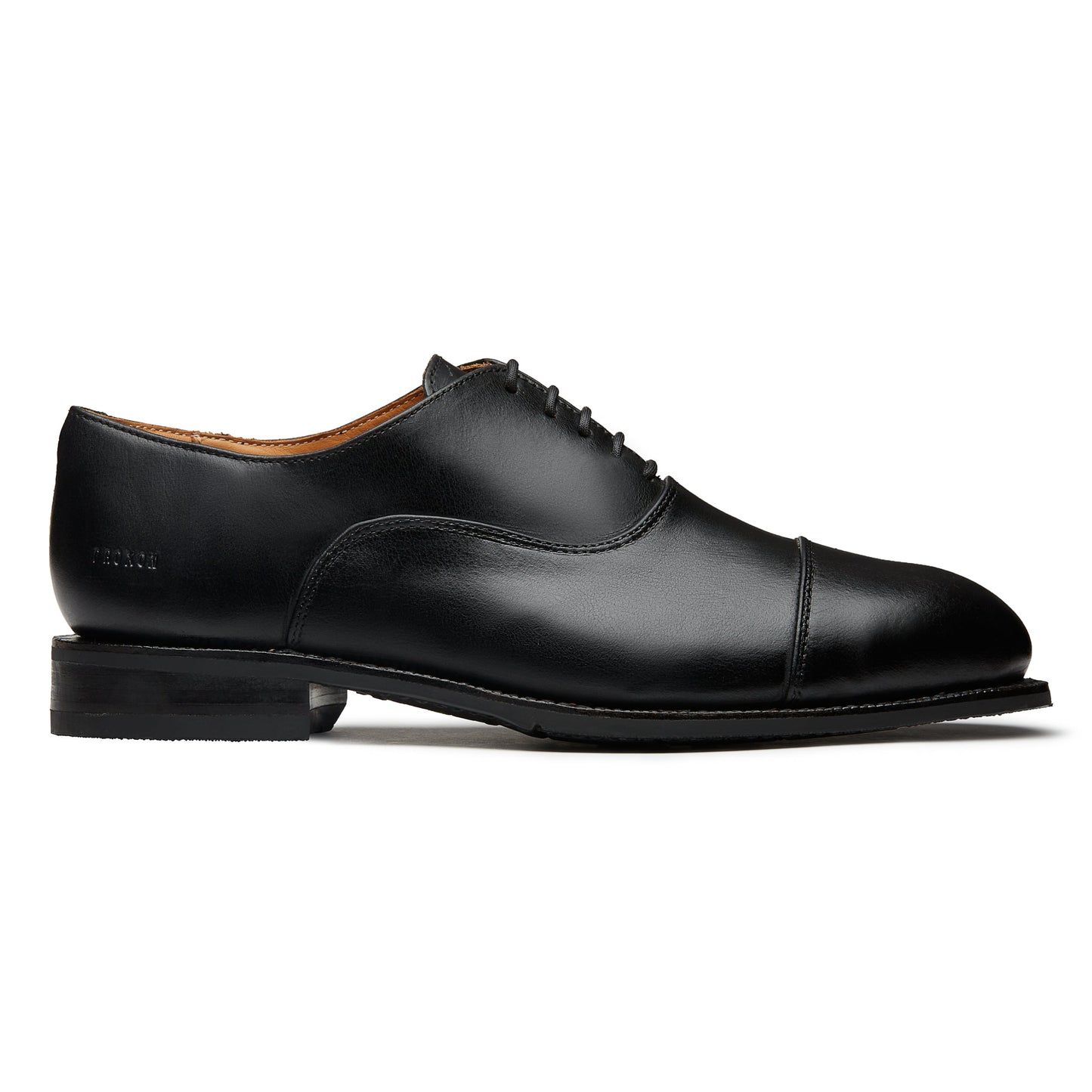 Proxon - Black Calfskin Leather Steel Toe Safety Dress Oxford for Men ASTM F2413