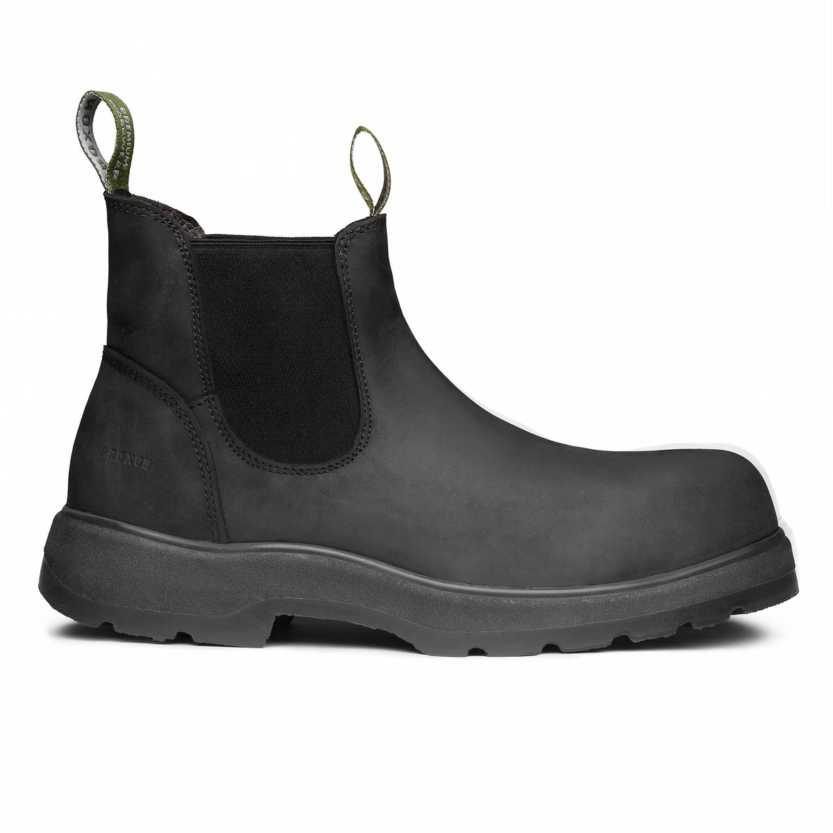 Proxon - Black Lightweight Leather Composite Toe Work Chelsea Boots for Men