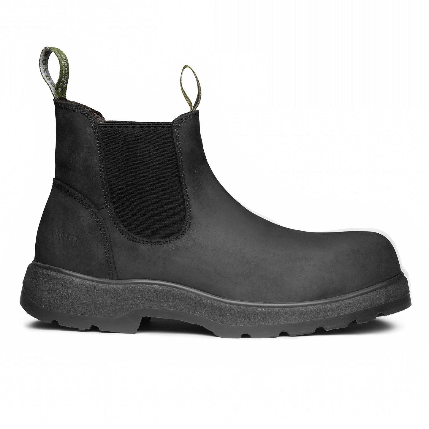 Proxon - Black Lightweight Leather Composite Toe Work Chelsea Boots for Men