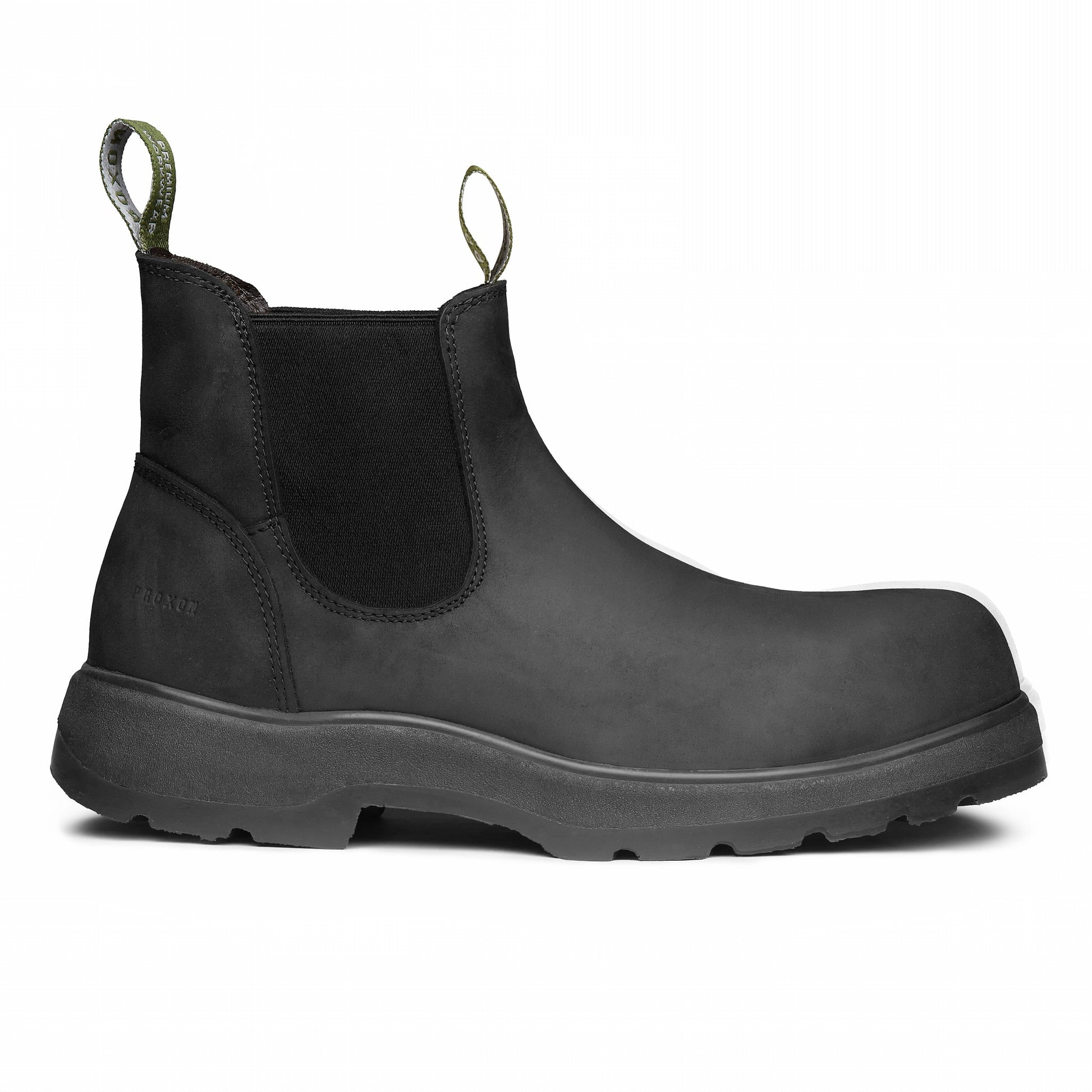 Proxon - Black Lightweight Leather Composite Toe Work Chelsea Boots for Men