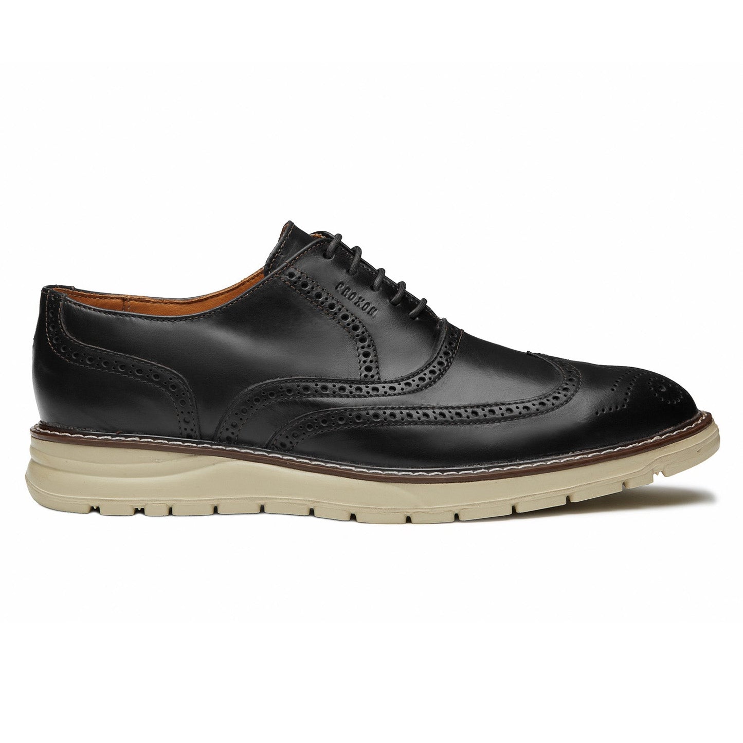 Proxon - Black Steel Toe Safety Sporty Wingtip Oxford Shoes Shoes for Men