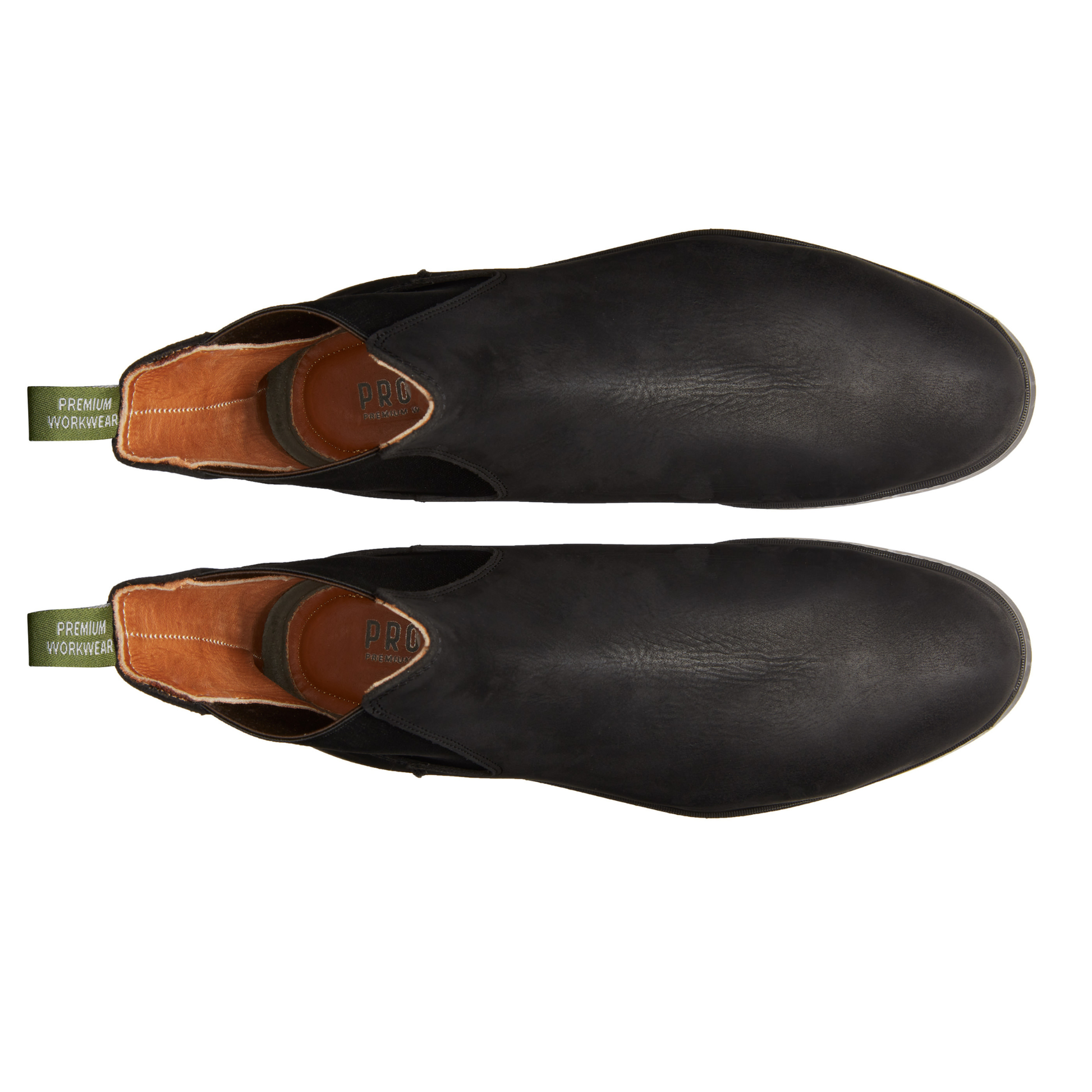 Proxon - Black Suede Slim Steel Toe Safety Chelsea Boots for Men (Certified)