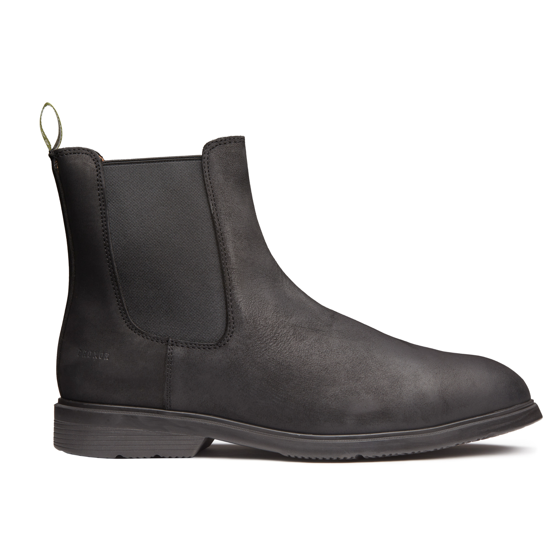 Proxon - Black Suede Slim Steel Toe Safety Chelsea Boots for Men (Certified)