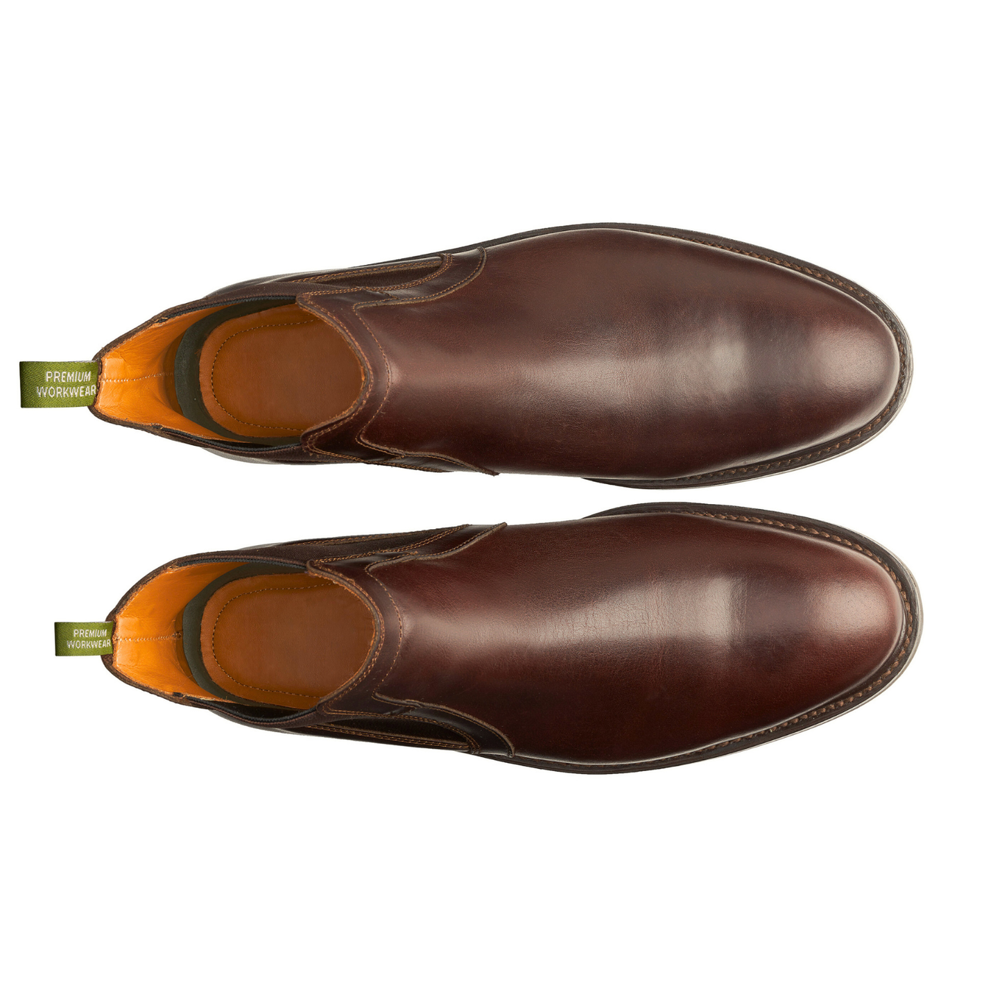 Proxon - Brown Steel Toe Puncture Resistant Chelsea Boots for Men