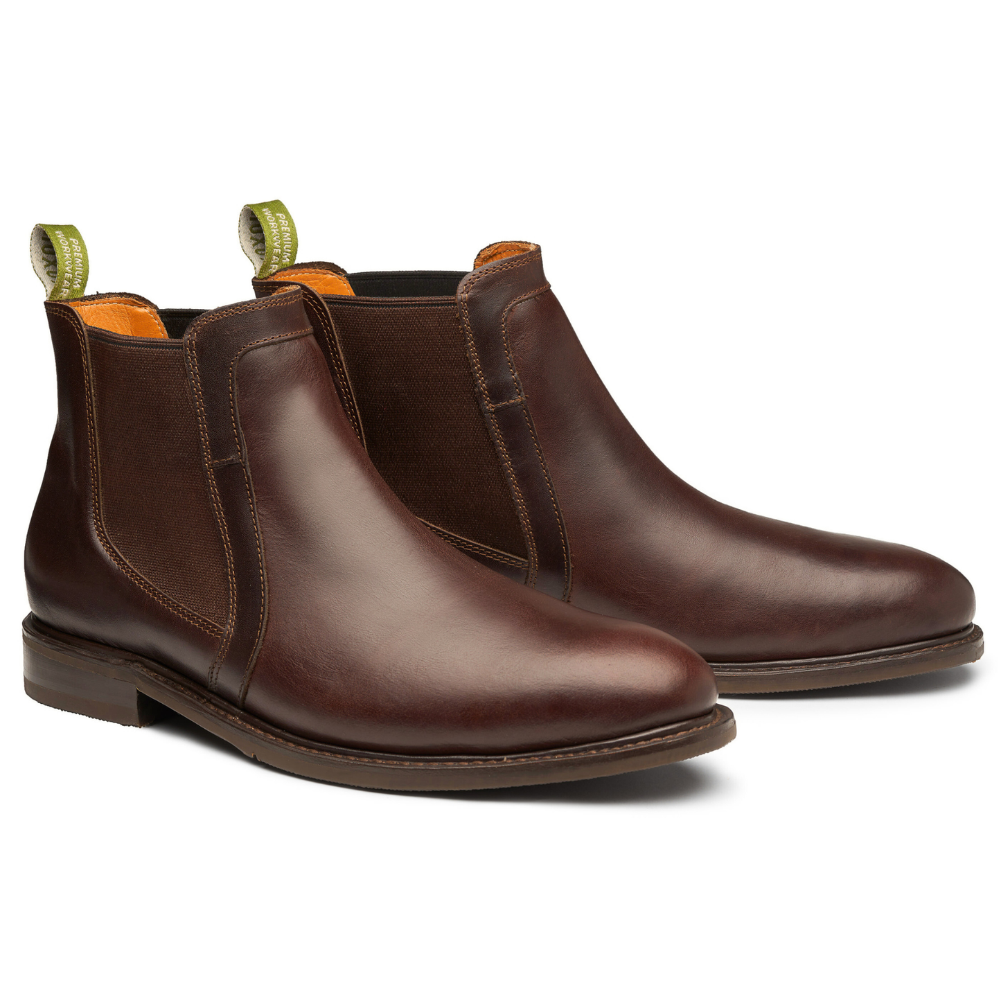 Proxon - Brown Steel Toe Puncture Resistant Chelsea Boots for Men