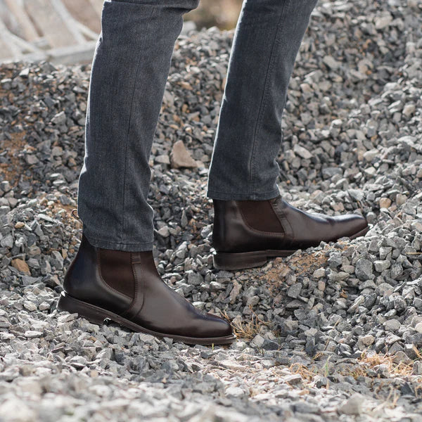 Proxon - Brown Steel Toe Puncture Resistant Chelsea Boots for Men