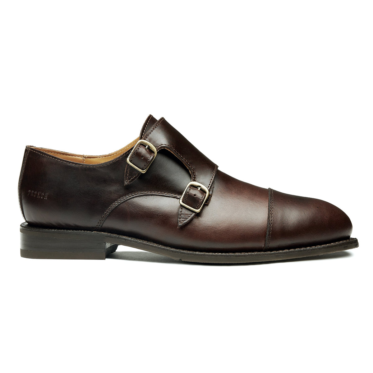 Proxon - Brown Steel Toe Safety Dress Monk Strap Shoes for Men (ASTM F2413 Certified)