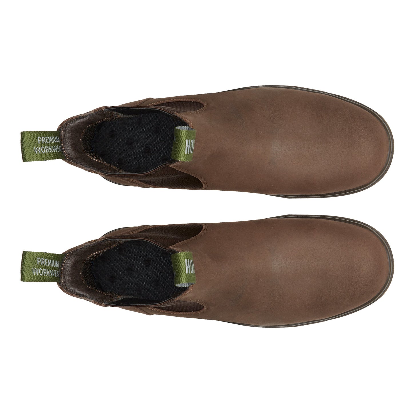 Proxon - Brown Suede Soft Toe Working Chelsea Boots for Men