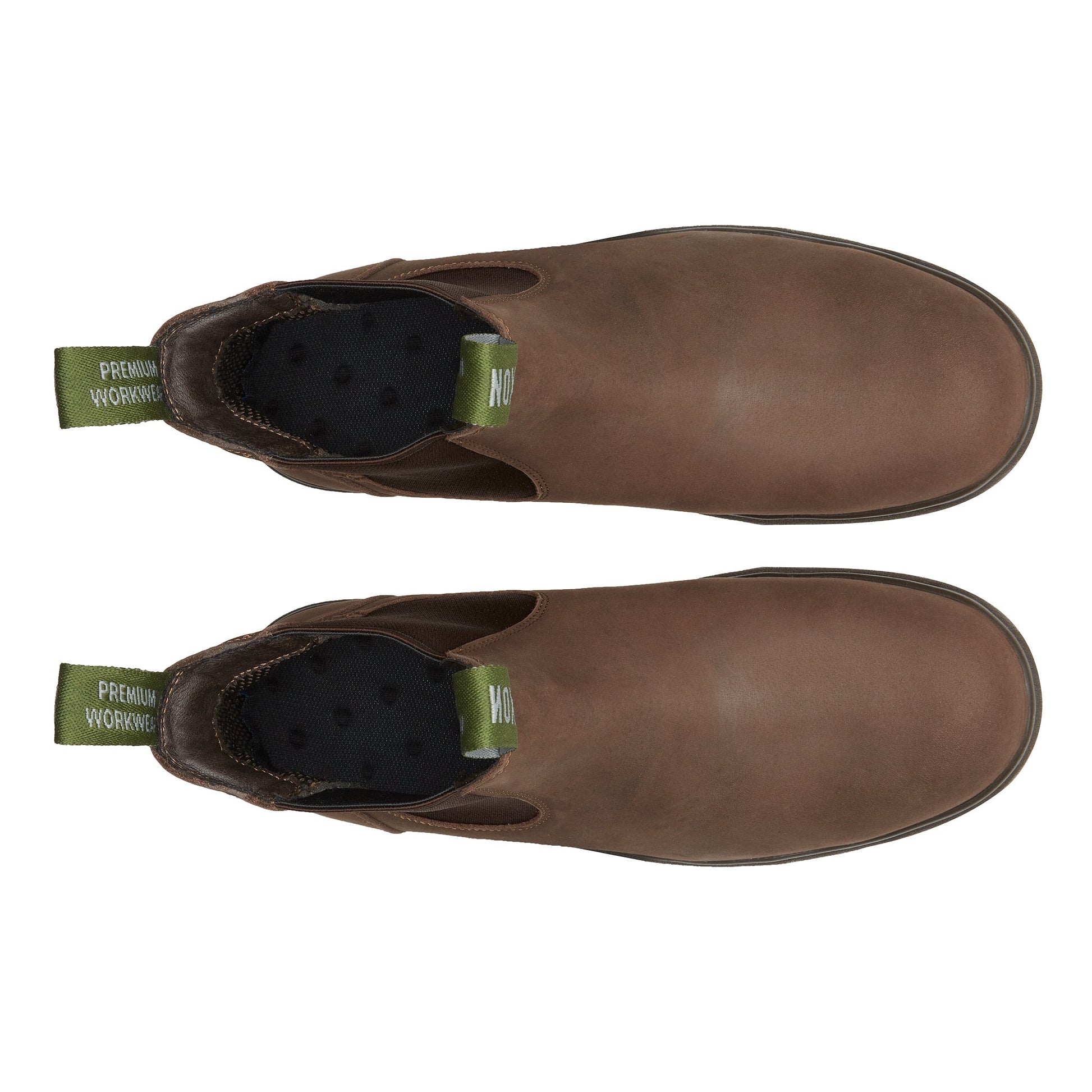 Proxon - Brown Suede Soft Toe Working Chelsea Boots for Men