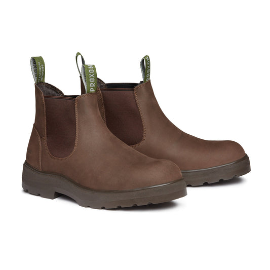 Proxon - Brown Suede Soft Toe Working Chelsea Boots for Men