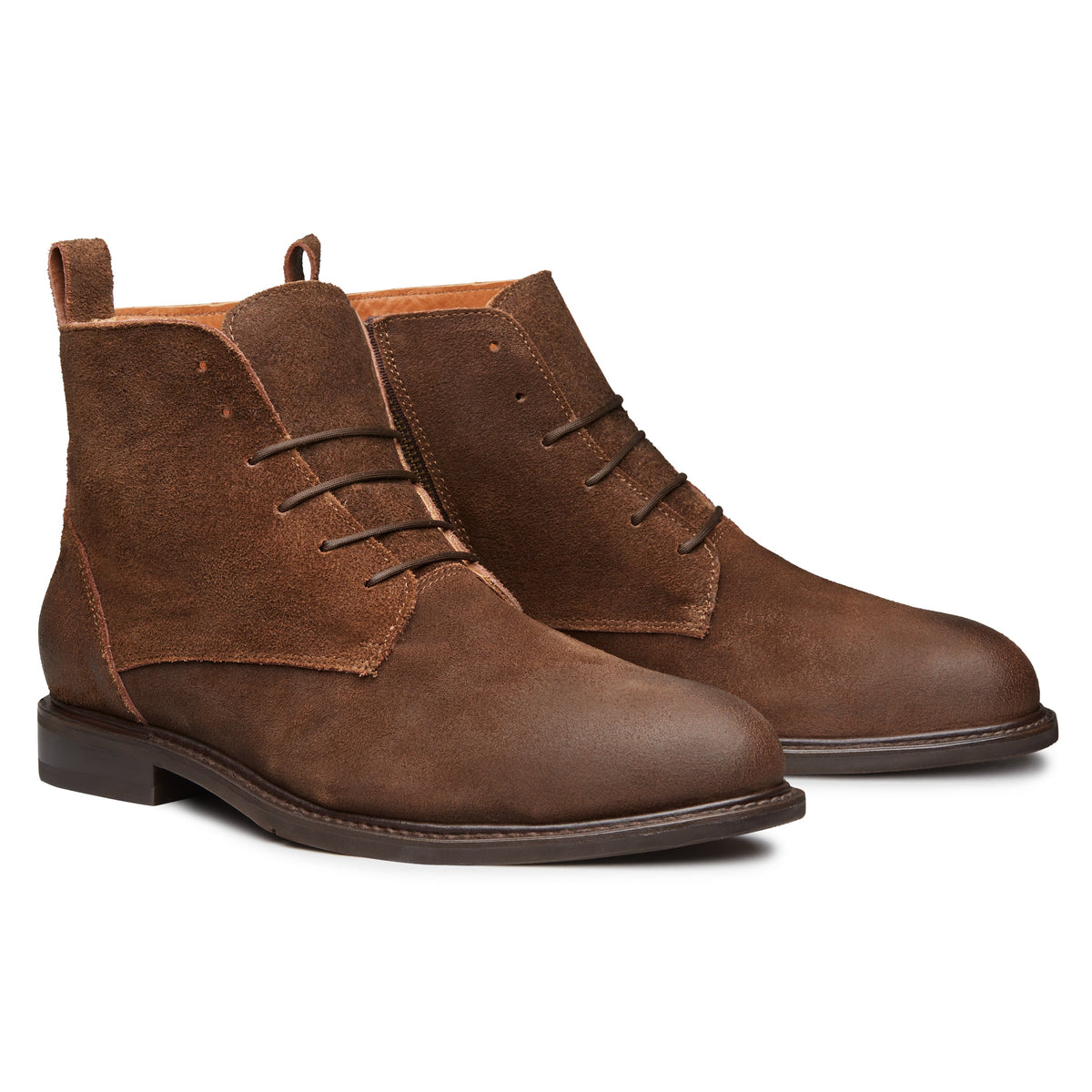 Proxon - Brown Suede Steel Toe Safety Boots for Men (ASTM F2413)