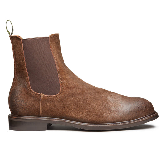 Proxon - Brown Western Chelsea Steel Toe Work Suede Boots for Men