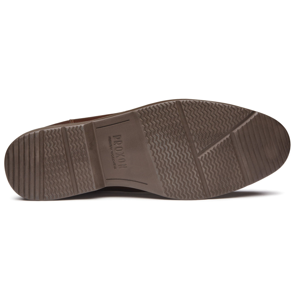 Proxon - Slim fit Brown Chelsea Steel Toe Safety Boots for Men