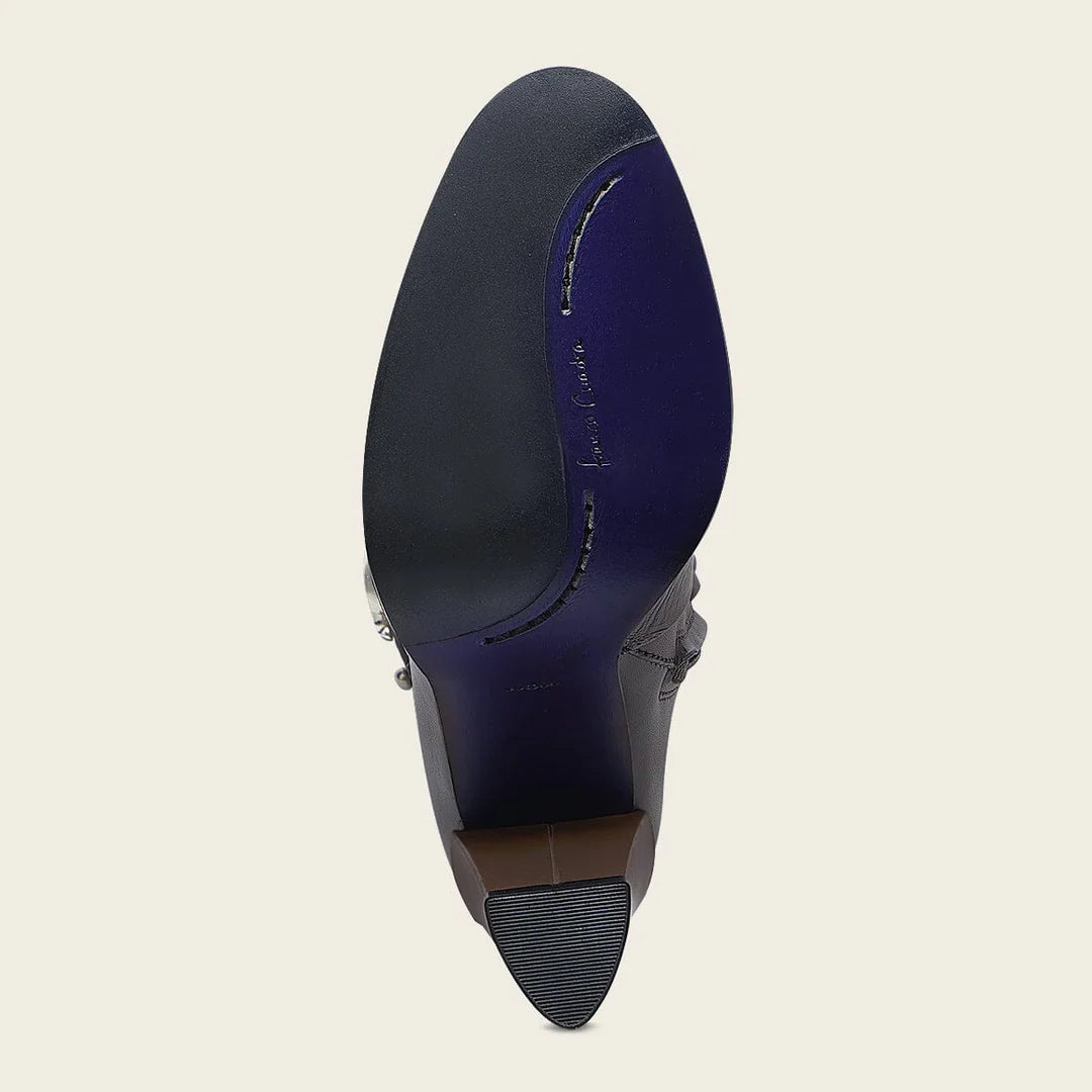 T40VNRS - Cuadra brown western cowgirl cowhide leather boots for women