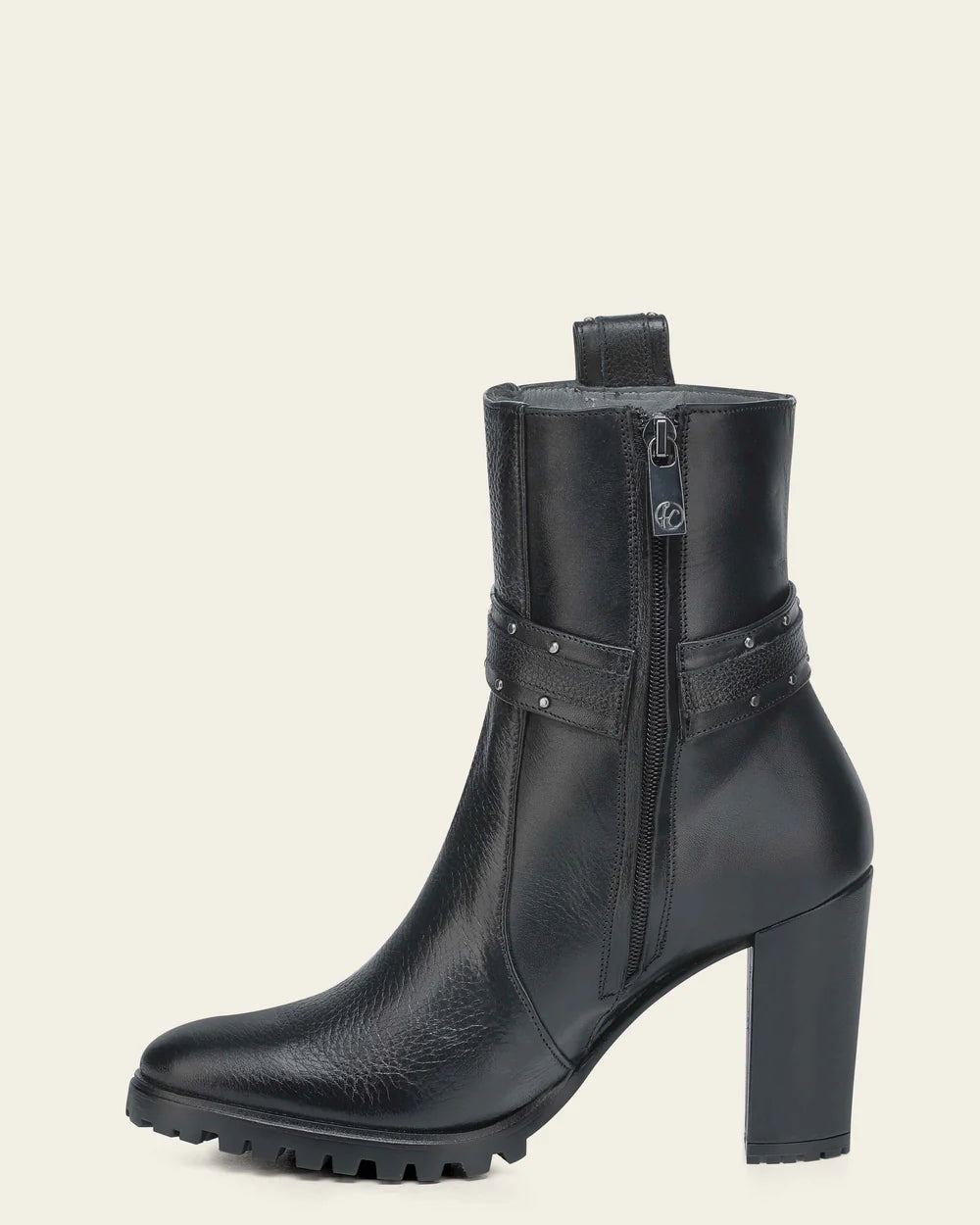 T47VNTS - Cuadra black deer leather boots for women