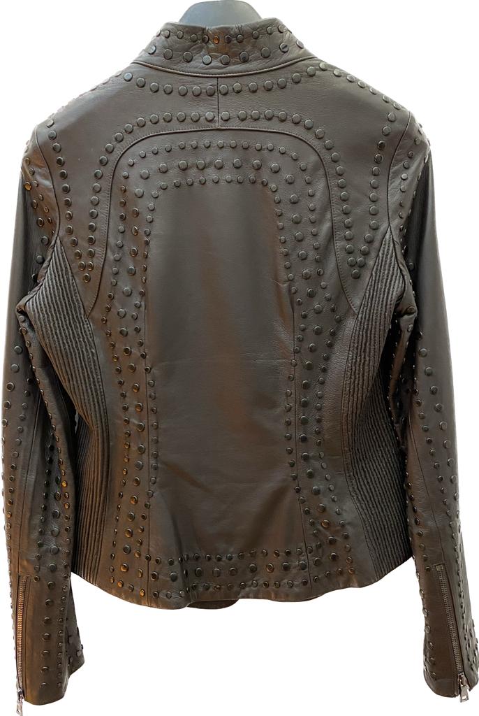 VIC8FLT1000 - Cuadra Brown western casual soft lambskin leather jacket for women-Kuet.us - Cuadra Boots - Western Cowboy, Casual Fashion and Dress Boots