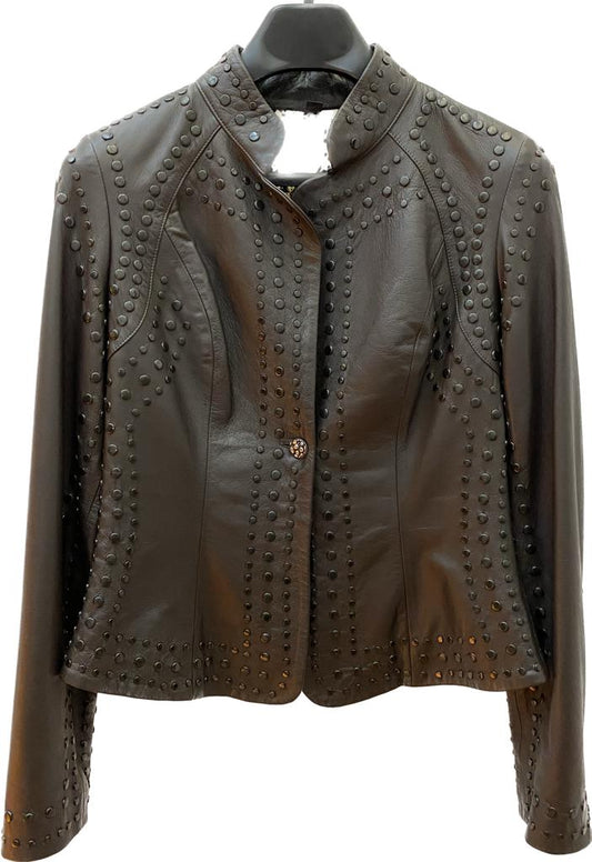 VIC8FLT1000 - Cuadra Brown western casual soft lambskin leather jacket for women-Kuet.us