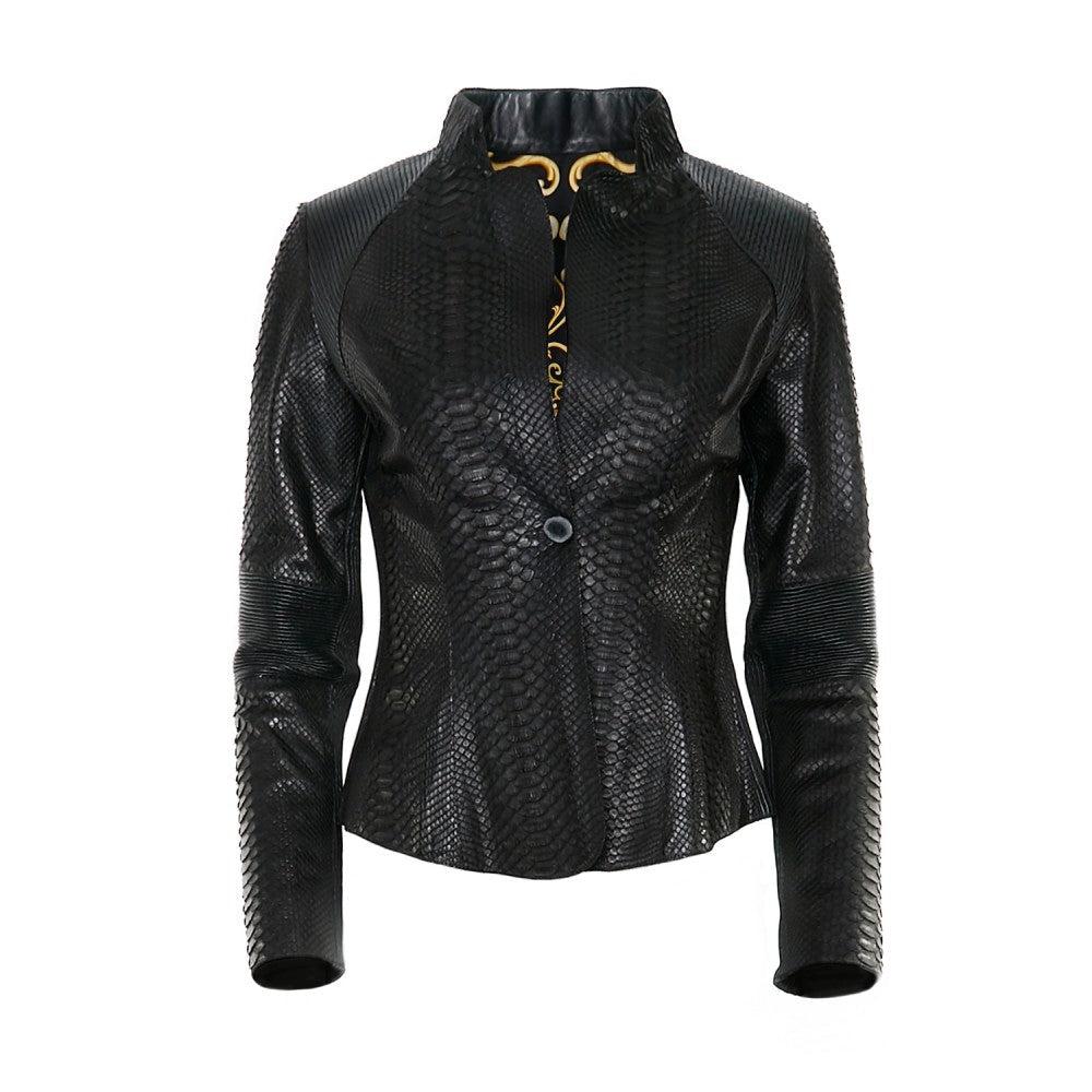 VICPP - Cuadra black casual fashion python jacket for woman.-Kuet.us - Cuadra Boots - Western Cowboy, Casual Fashion and Dress Boots