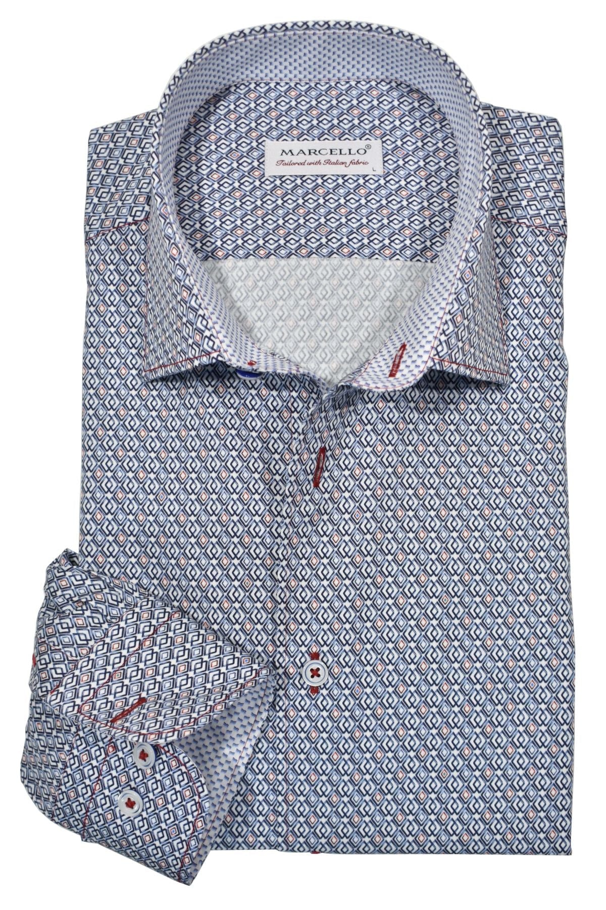 CM0W702 - Cuadra blue casual fashion cotton shirt for men