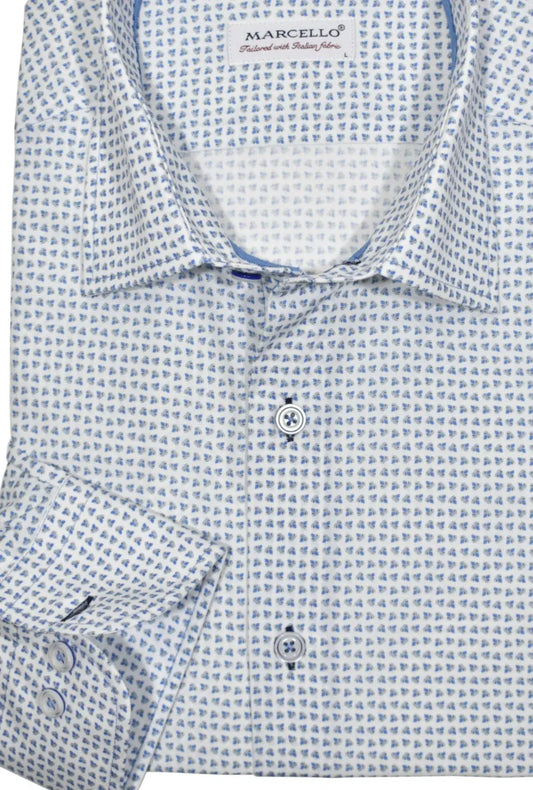 CMW7633 - Cuadra navy casual fashion cotton shirt for men