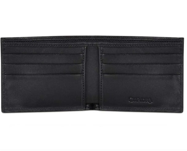 B2910PI - Cuadra Black Classic Python Bi Fold Wallet for Men
