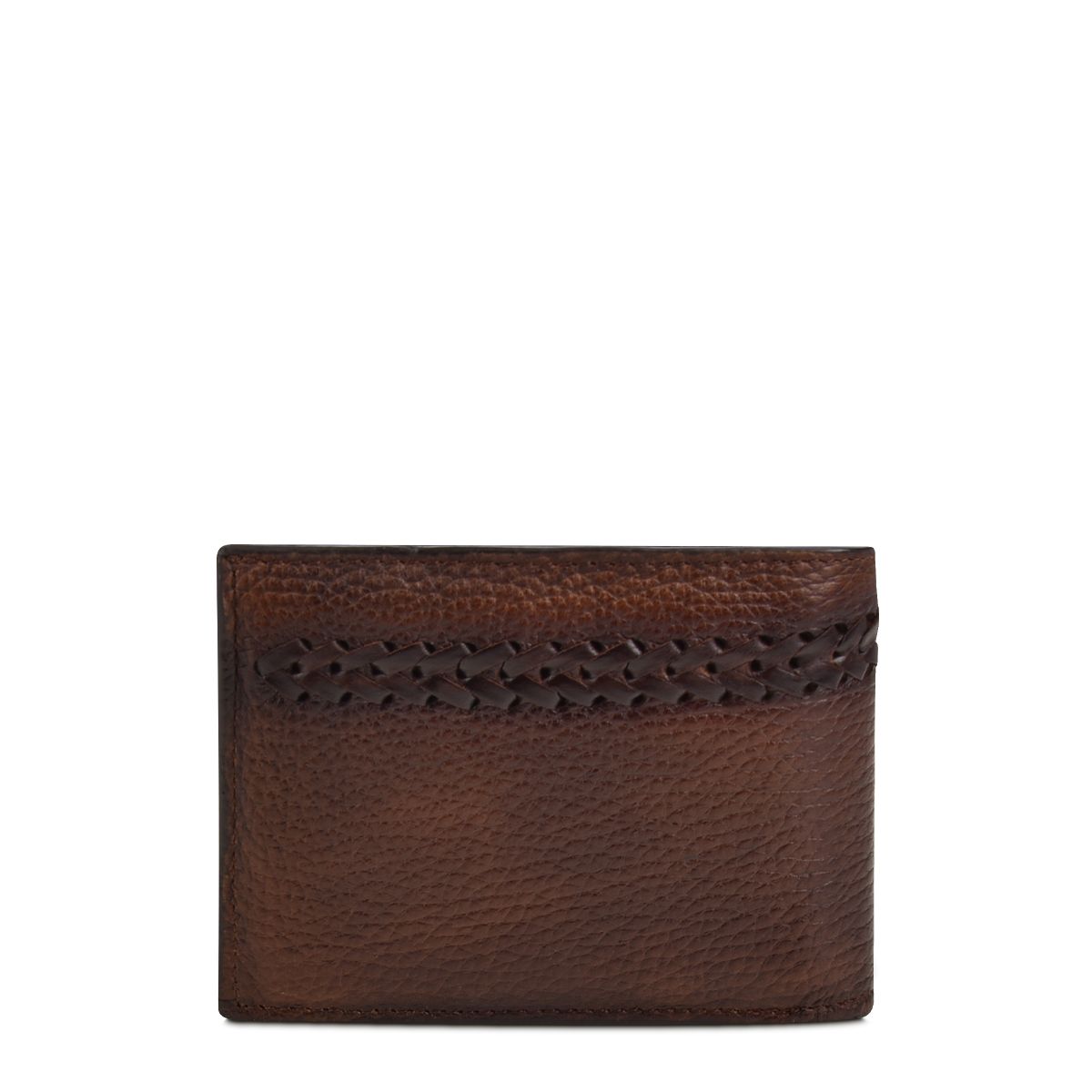 B2940VE - Cuadra almond classic deer leather bi fold wallet for men-CUADRA-Kuet-Cuadra-Boots