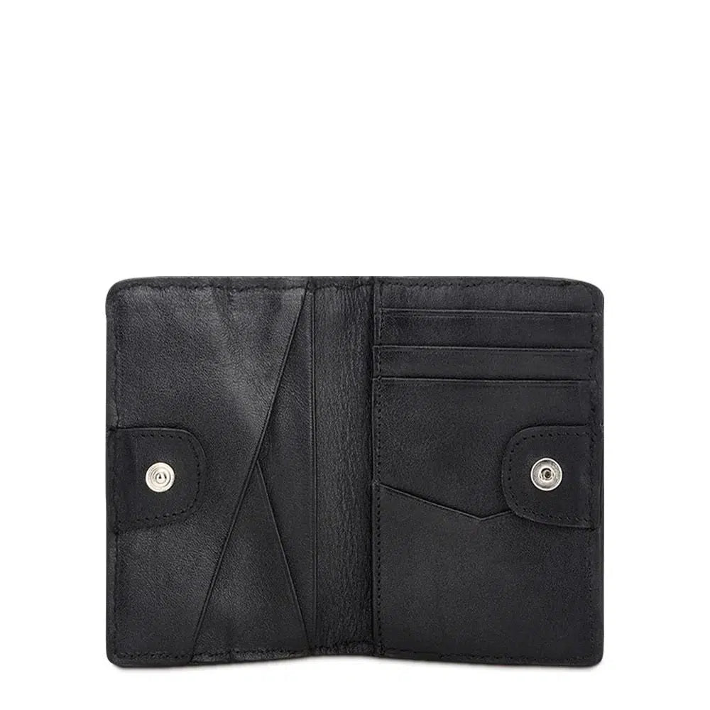 B3007MA - Cuadra black dress casual stingray bi fold wallet for men-CUADRA-Kuet-Cuadra-Boots