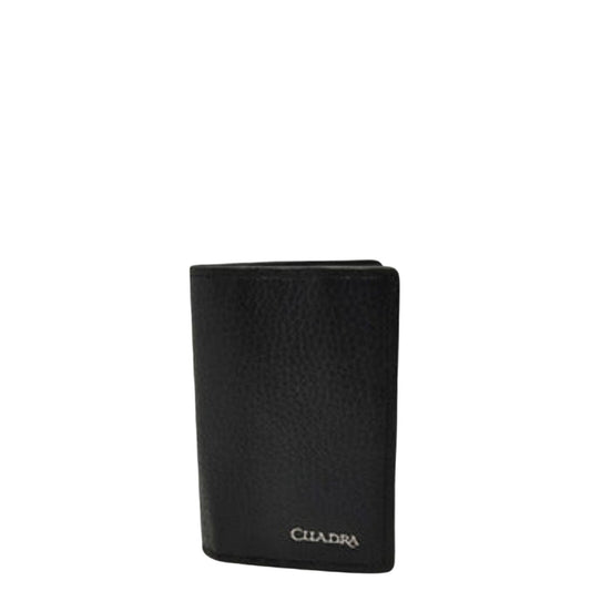 B3007VE - Cuadra black dress casual deerskin bi fold wallet for men-Kuet.us