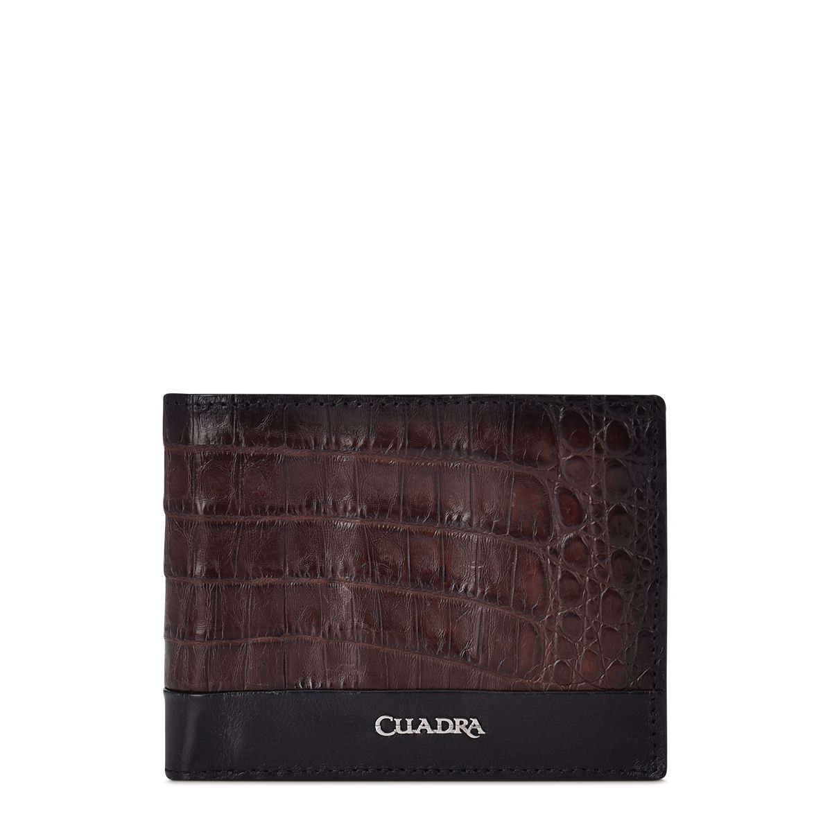 B3041FL - Cuadra brown casual fashion leather bi fold wallet for men-Kuet.us