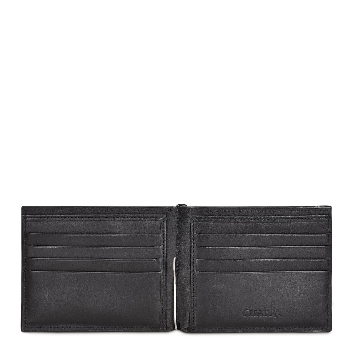 B3042RS - Cuadra black classic leather bi fold wallet for men-CUADRA-Kuet-Cuadra-Boots