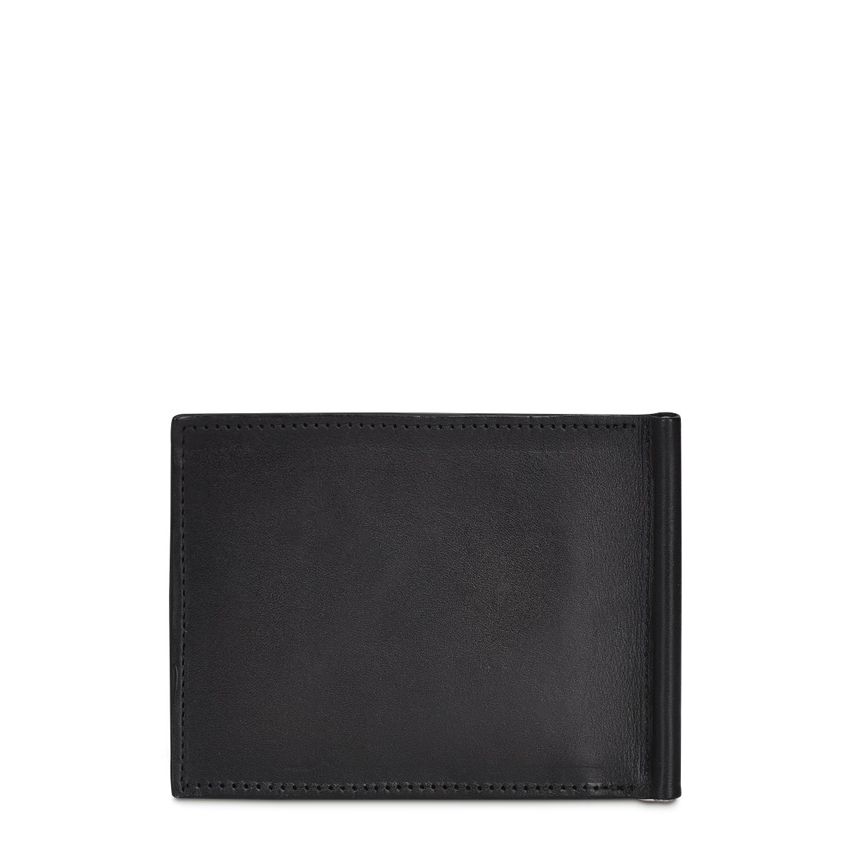 B3043FL - Cuadra black casual fashion leather bi fold wallet for men-Kuet.us