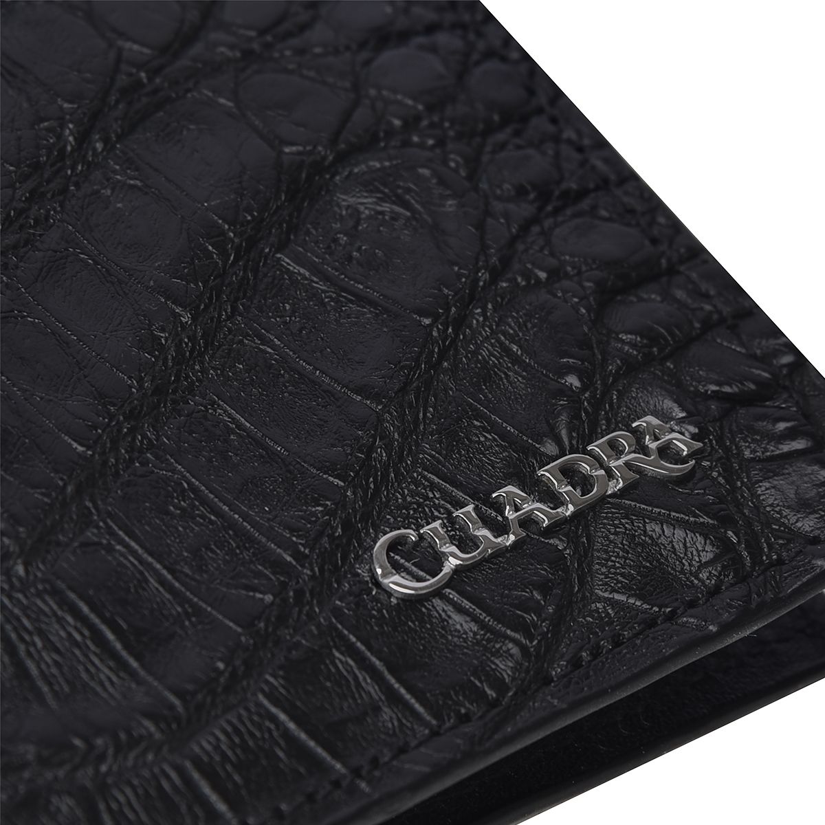 B3043FL - Cuadra black casual fashion leather bi fold wallet for men-Kuet.us
