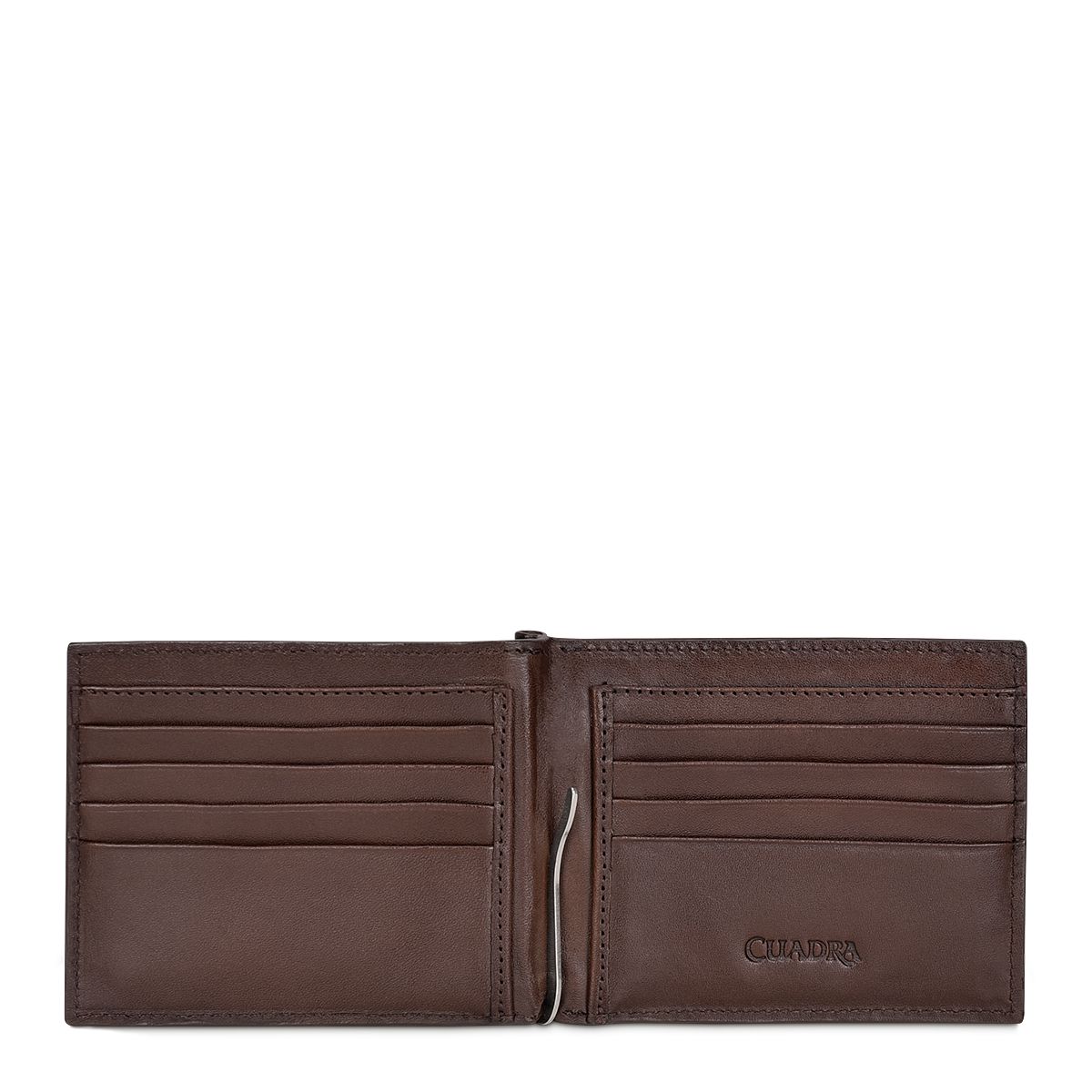 B3043FL - Cuadra brown casual fashion leather bi fold wallet for men-CUADRA-Kuet-Cuadra-Boots