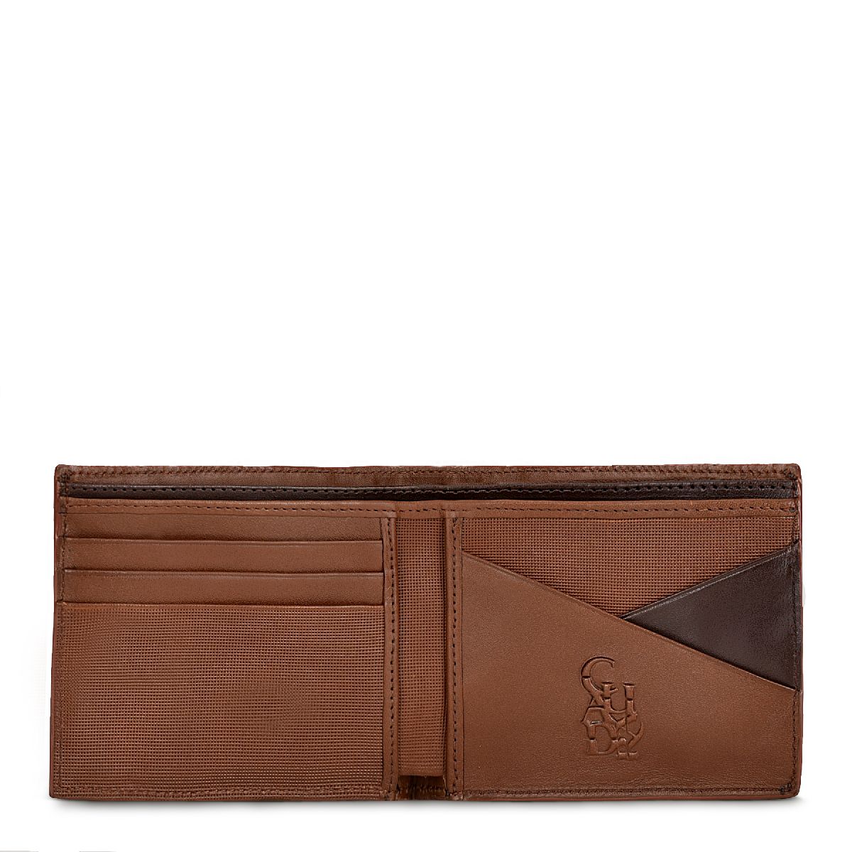 BC000FL - Cuadra honey casual fashion caiman bi fold wallet for men-Kuet.us
