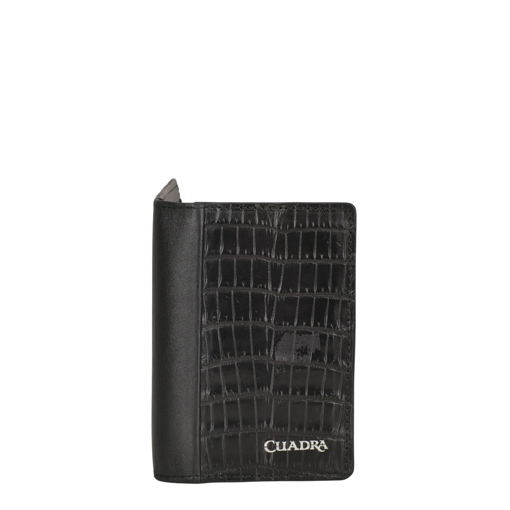 BC011NL - Cuadra black exotic wallet in niloticus leather for men-CUADRA-Kuet-Cuadra-Boots