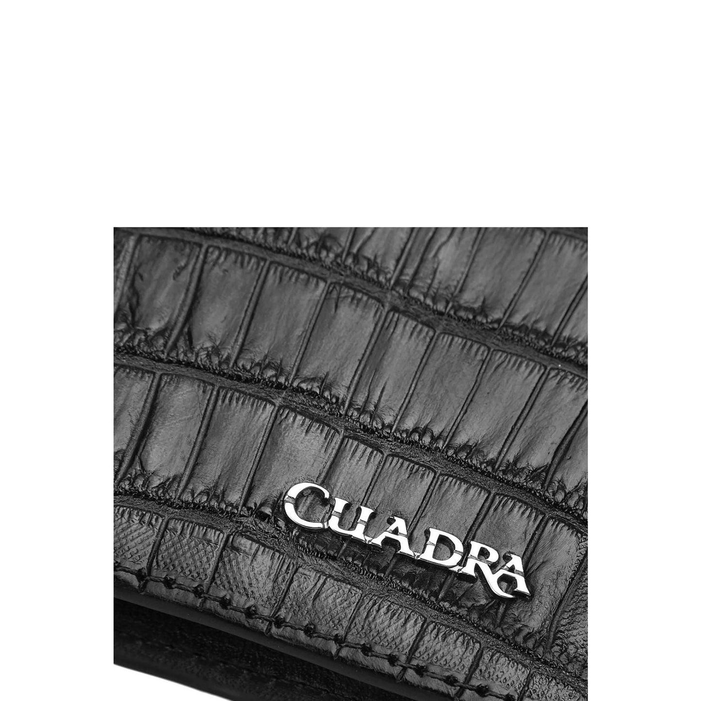 BC011NL - Cuadra black exotic wallet in niloticus leather for men-Kuet.us
