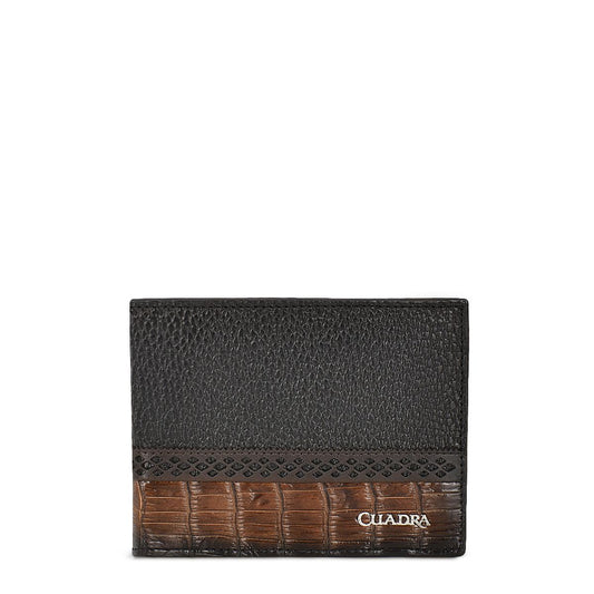 BC012NL - Cuadra maple exotic bifold wallet in niloticus leather for men-Kuet.us