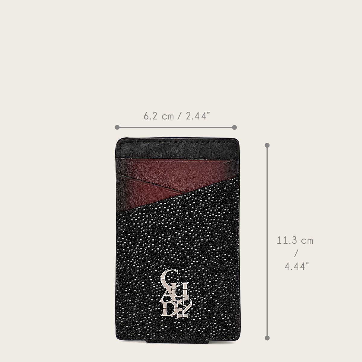 BC013MA - Cuadra chocolate fashion stingray cardholder