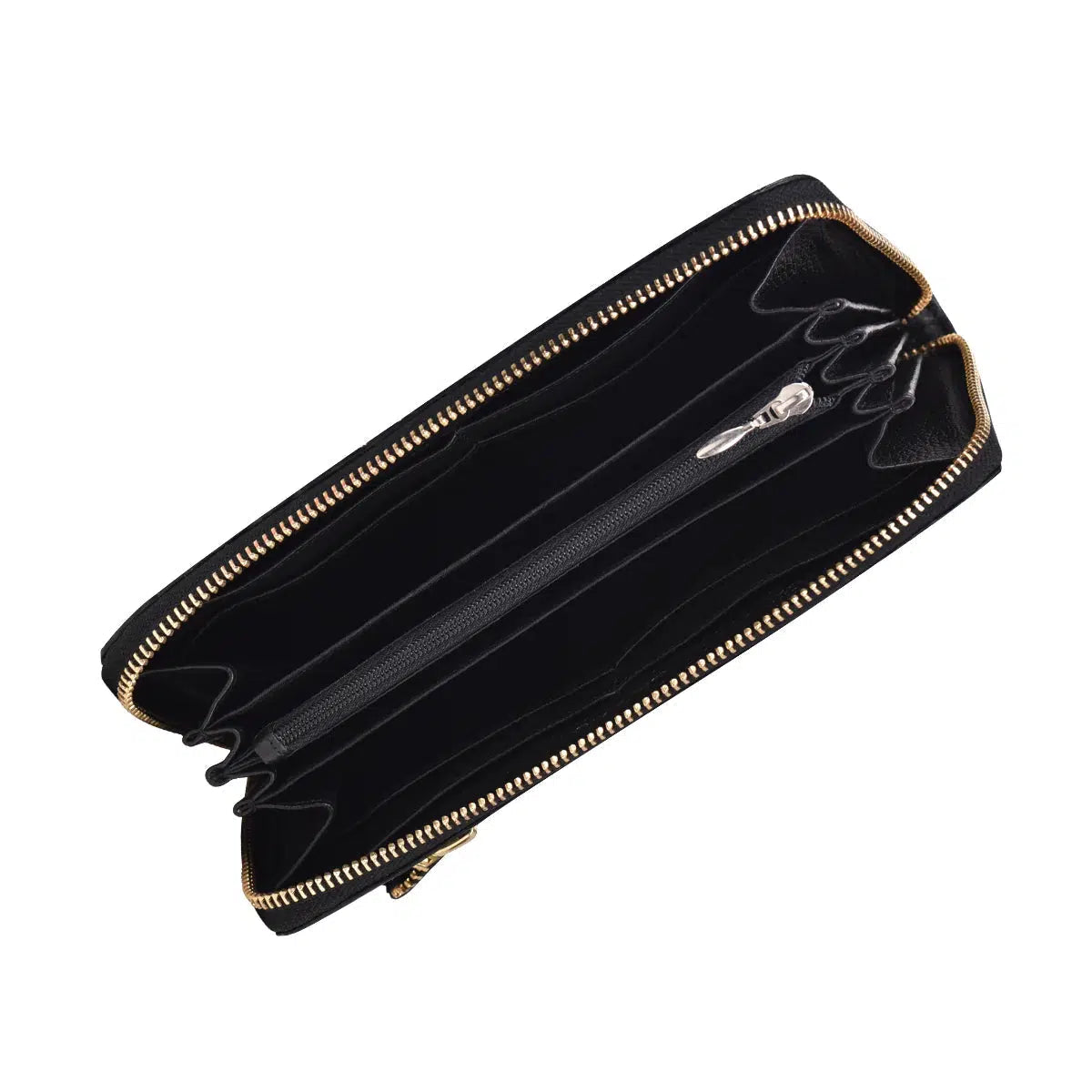 BD138MA - Cuadra black fashion stingray wristlet wallet for women-Kuet.us