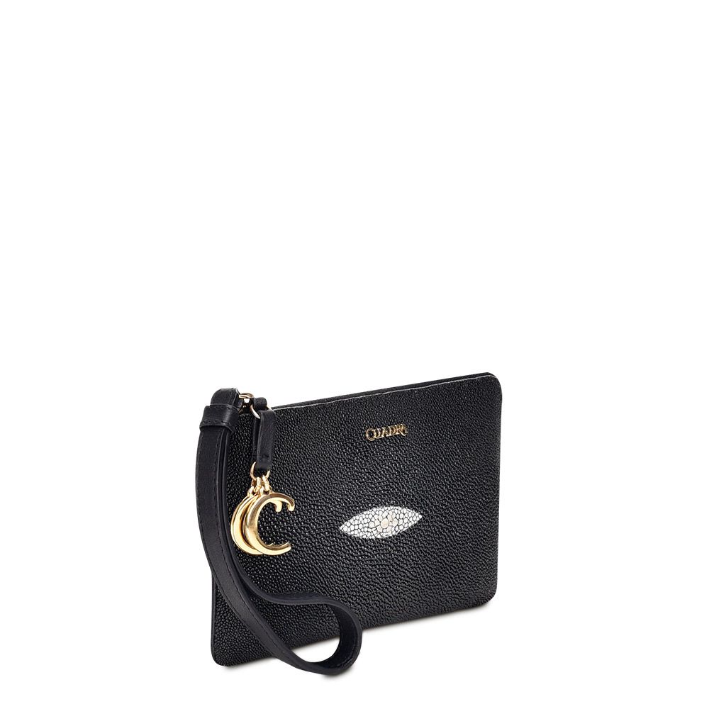 BD194MA - Cuadra black casual fashion stingray wallet for woman-Kuet.us