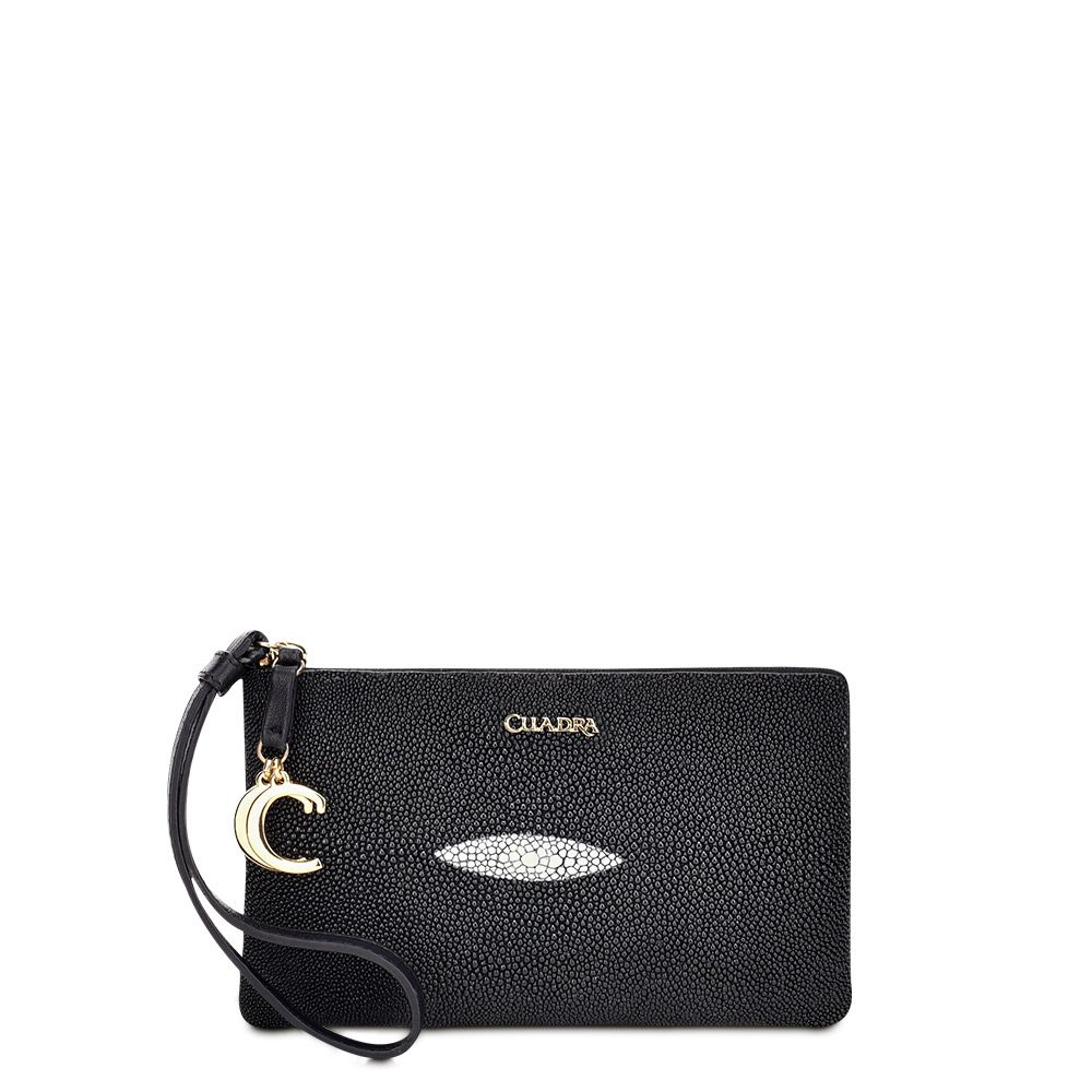 BD194MA - Cuadra black casual fashion stingray wallet for woman-Kuet.us