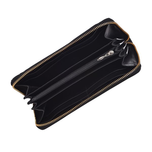 BD211PI - Cuadra black fashion python leather wallet clutch for women-CUADRA-Kuet-Cuadra-Boots