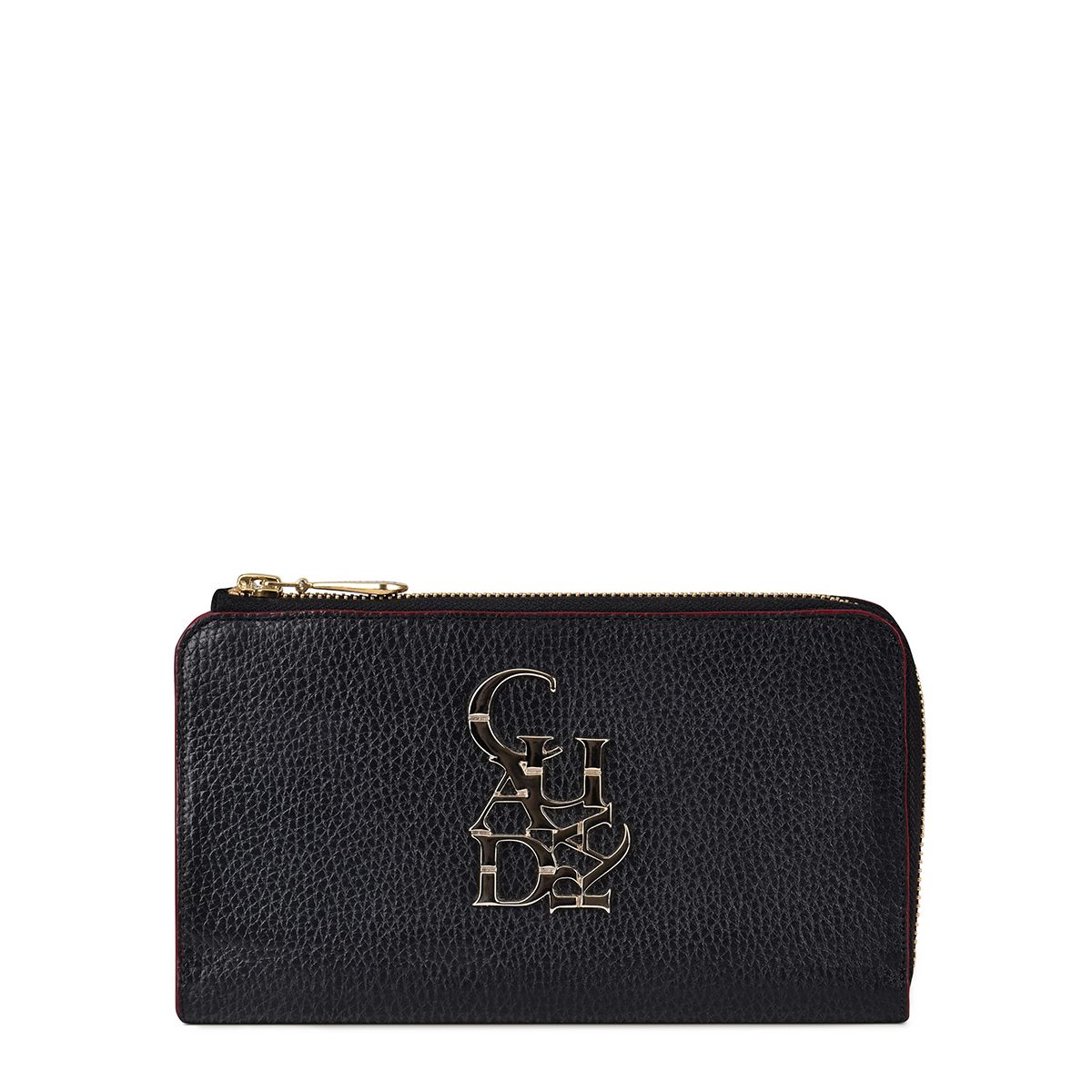BD222RS - Cuadra black casual fashion cowhide wallet for woman-Kuet.us