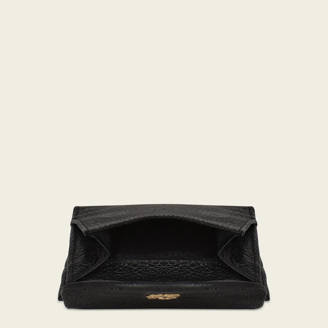 BD234MA- Cuadra black casual fashion bifold wallet clutch for woman