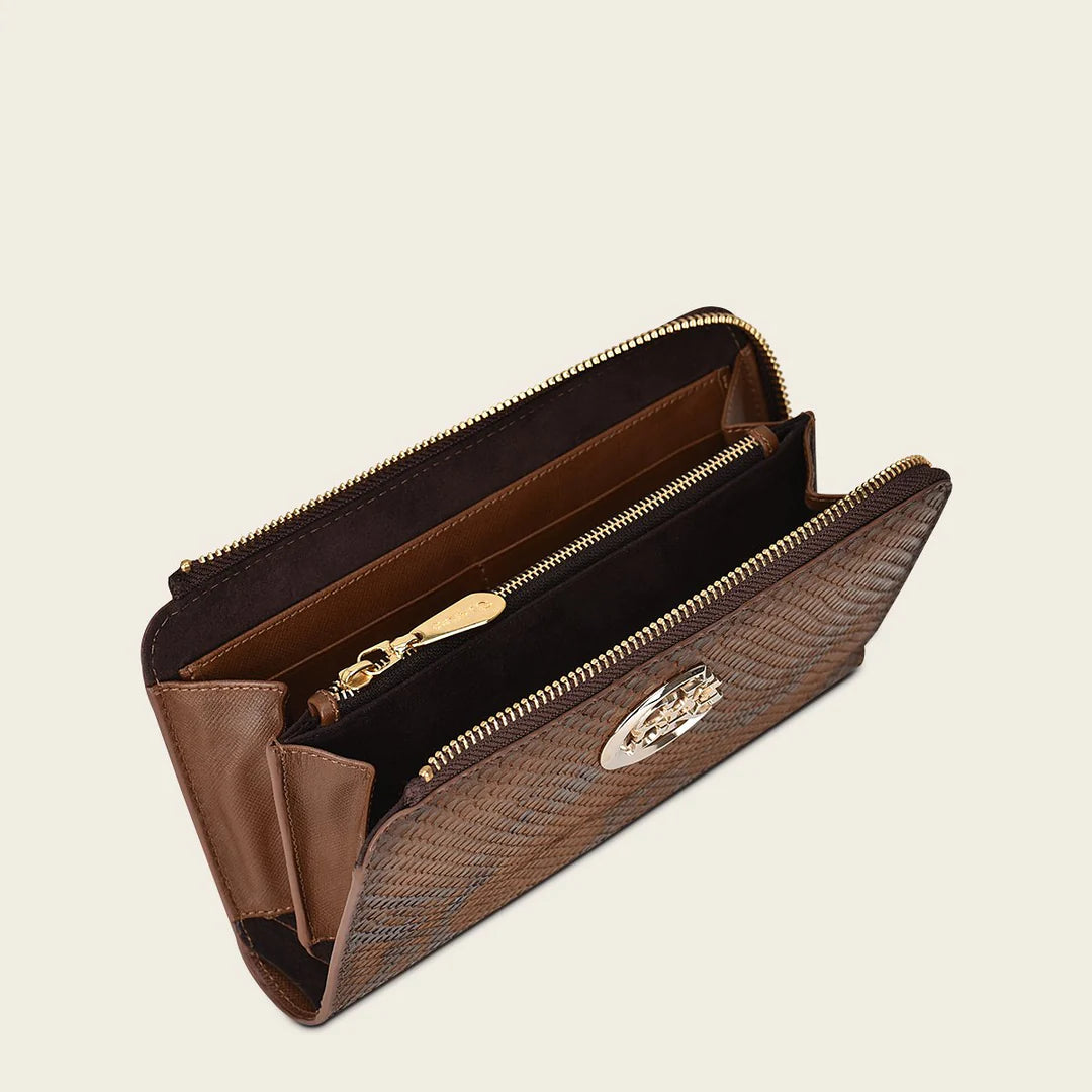 BD235PI - Cuadra Black Casual Fashion Bifold Wallet Clutch for Woman
