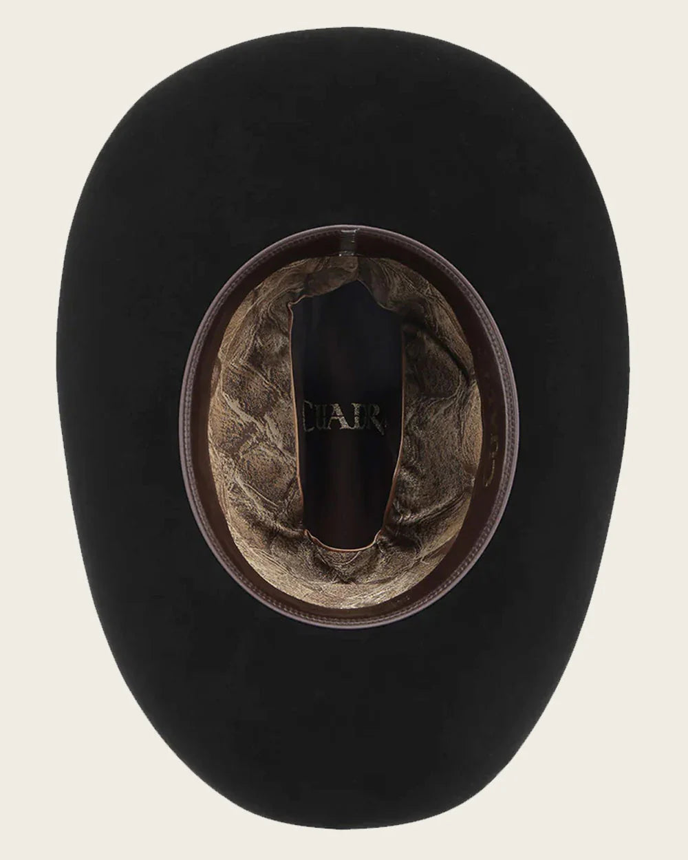 S02034P - Cuadra 50X Black Beaver Fur Hat with Fish Leather